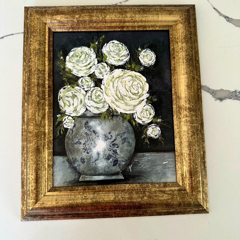 LIKE NEW floral walk art